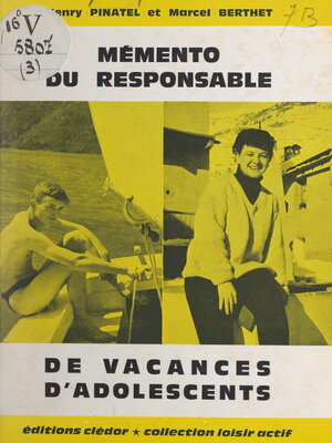 cover image of Mémento du responsable de vacances d'adolescents